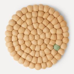 Wooldot Coaster D:20cm Marsipan/Mint - UND Signature 