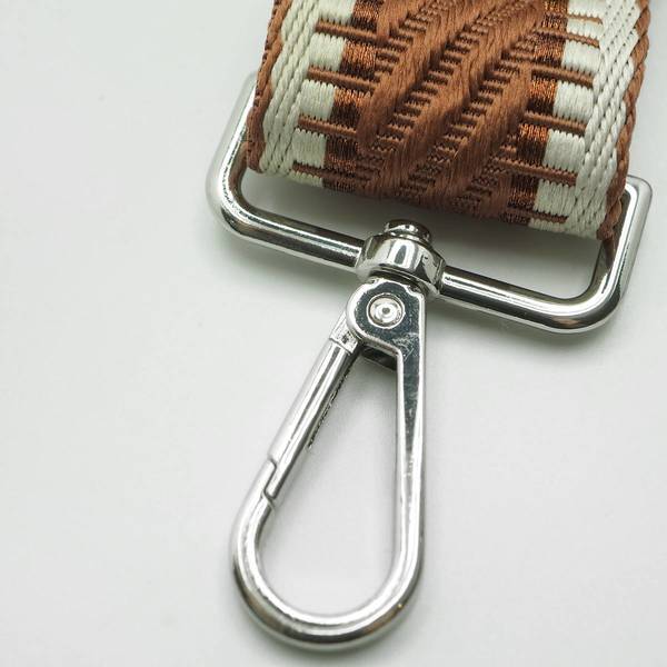 Veskestropp med striper Brun - 7 Dayscollection