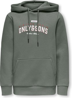 OSJCERES REG VINTAGE PRINT HOOD SWEAT   - Only and sons