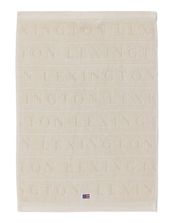Velour jacquarhåndkle m/logo Moonbeam - Lexington