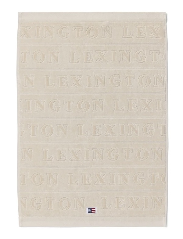 Velour jacquarhåndkle m/logo Moonbeam - Lexington