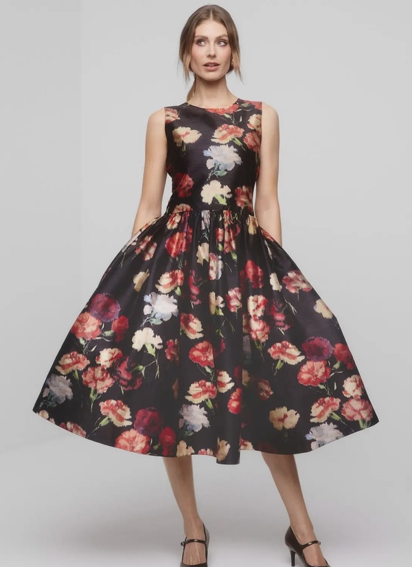 Taffeta Midi Dress Poppy - by TiMo