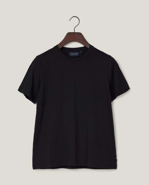 T-skjorte i bomull-modal blanding Black - Lexington