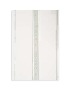 Icons Star kjøkkenhåndkle, bomullsjacuard White/Sage Green - Lexington