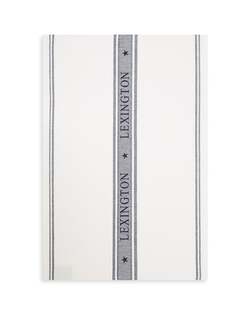 Icons Star kjøkkenhåndkle, bomullsjacuard White/Dk Blue - Lexington