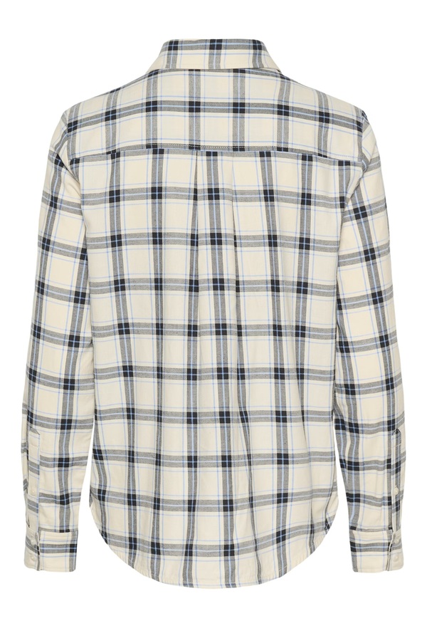 Yana Skjorte Big Dark Navy Check - Part Two