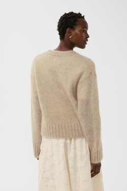 Zendaya Cardigan Light Camel Melange - Part Two