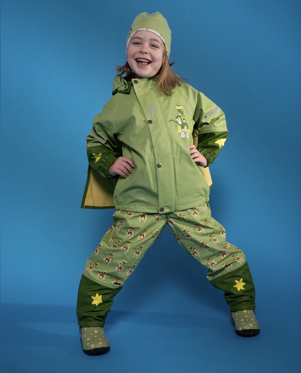 Kattnakken Plask Regnsett Superhelt