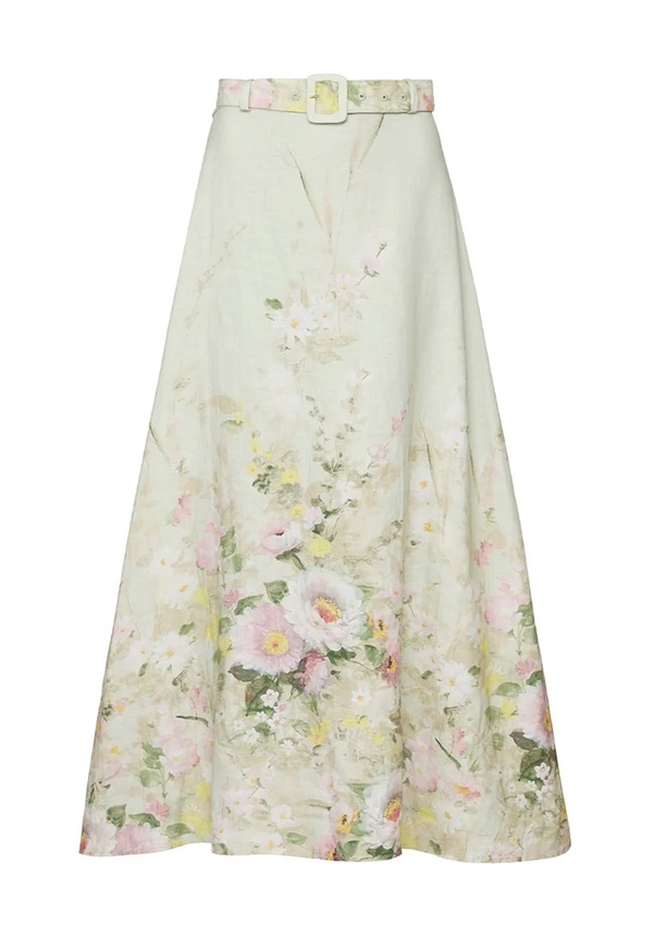 Linen Maxi Skirt Harmony - by TiMo