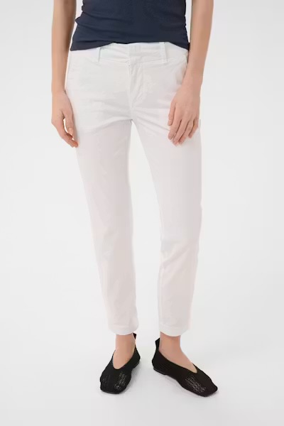 Soffys, Fitted chino pants BRIGHT WHITE - Part Two