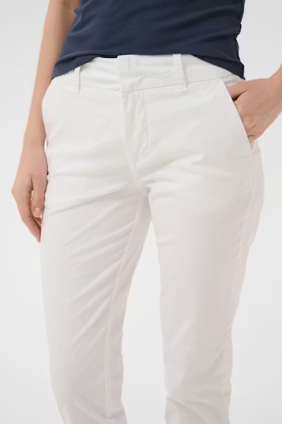 Soffys, Fitted chino pants BRIGHT WHITE - Part Two