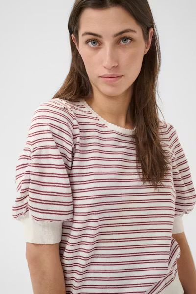 Varaian Pullover Burnt Russet Stripe - Part Two