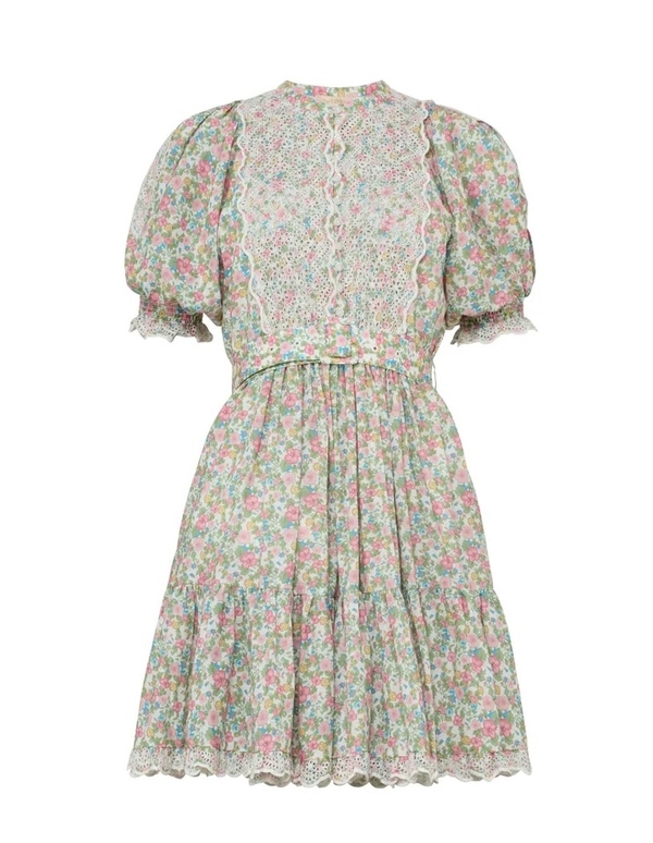Cotton Slub Shift Dress Lush - by TiMo