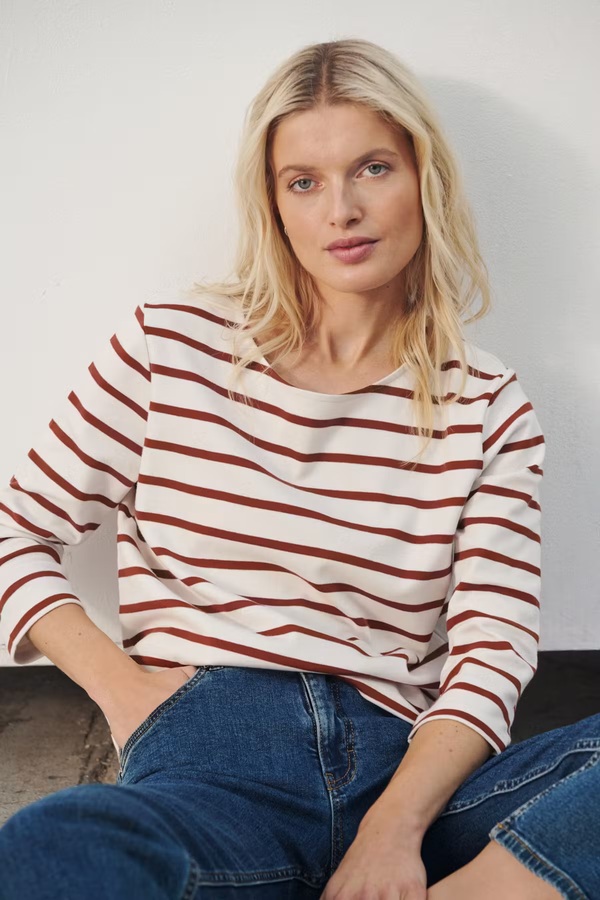 Nela Topp Eggnog/Roasted Russet Stripe - Part Two