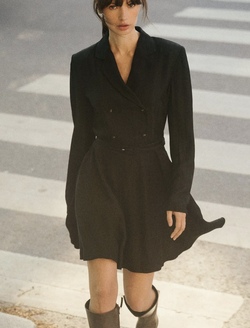 Tailored Mini Dress Black - by TiMo