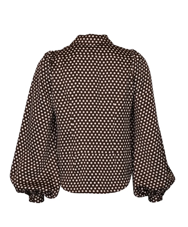 Satin Shirt Blush Dots - by TiMo