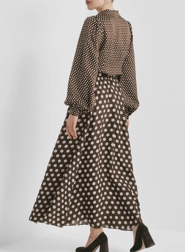 Satin Shirt Blush Dots - by TiMo
