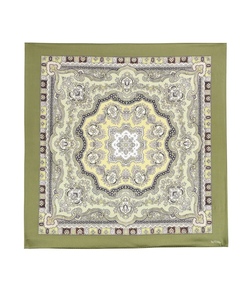 Silk Scarf Forest Paisley - by TiMo
