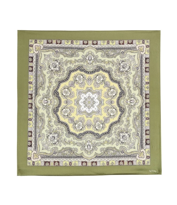 Silk Scarf Forest Paisley - by TiMo