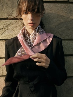 Silk Scarf Blush Paisley - by TiMo