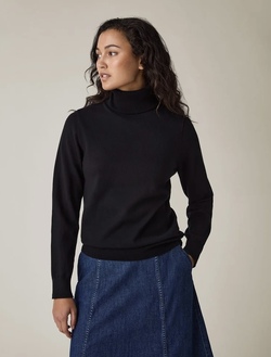 Strikket pologenser Black - Lexington