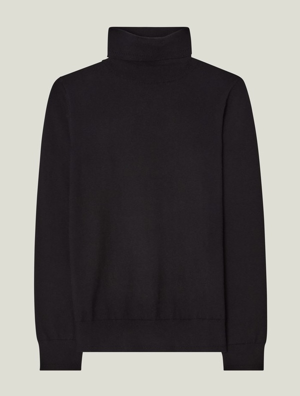 Strikket pologenser Black - Lexington