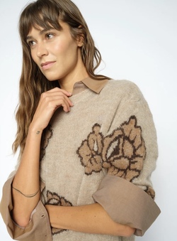 Drea Popli Knit Doeskin - Mos Mosh