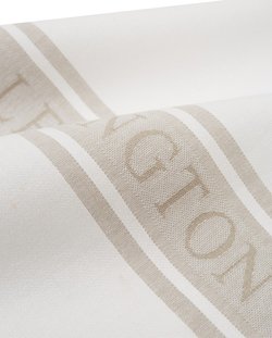 Icons Star kjøkkenhåndkle, bomullsjacuard White/Beige - Lexington