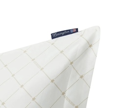 Signature Star Sateen Pillowcase White/Beige - Lexington
