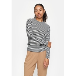 Fenja Stripe O-neck Top Black - Soft Rebels