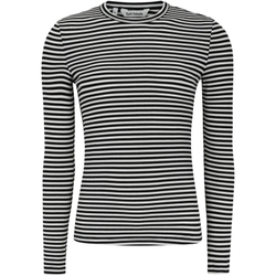 Fenja Stripe O-neck Top Black - Soft Rebels