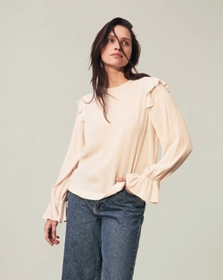 Carmen Blouse Offwhite - Lexington