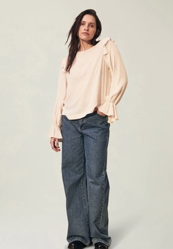 Carmen Blouse Offwhite - Lexington