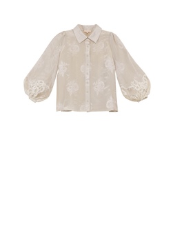 By TiMo-Jacquard Shirt Vintage White - by TiMo