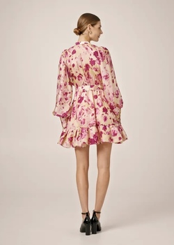 Cupro Mini Dress Rose Bed - by TiMo