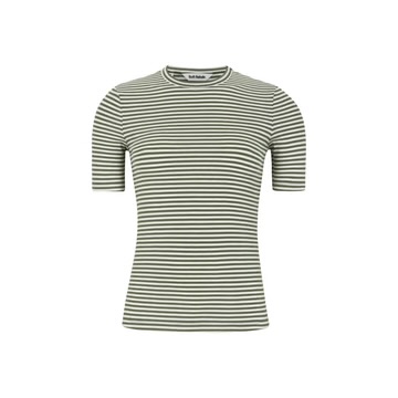 Fenja Stripe SS Topp VETIVER - Soft Rebels