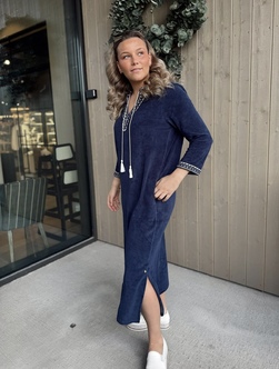 Kaftan Long Dress Navy - RAH Oslo