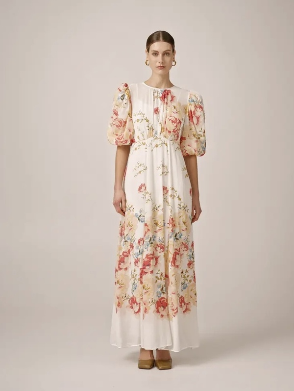 Chiffon Maxi Dress Roaslie - by TiMo