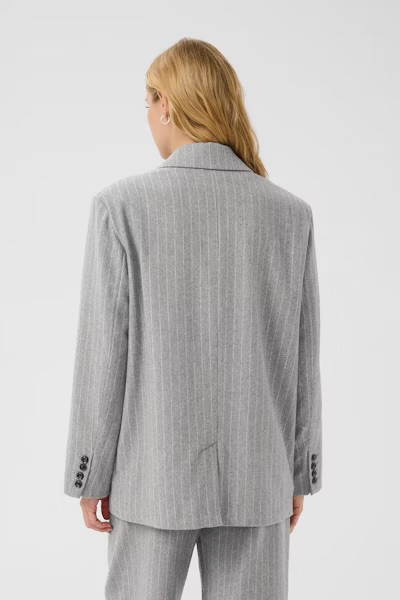 Somaya Dressjakke Medium Gray Pin Stripe - Part Two