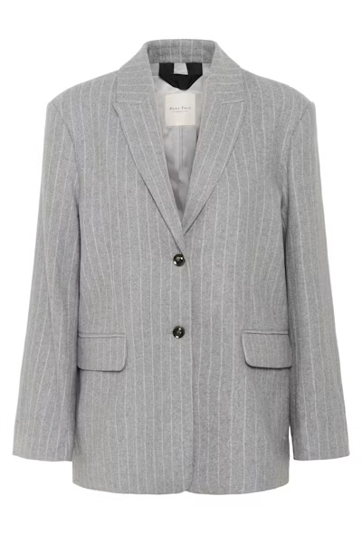 Somaya Dressjakke Medium Gray Pin Stripe - Part Two