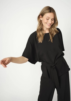 Rikala Miley Bluse Black - Mos Mosh