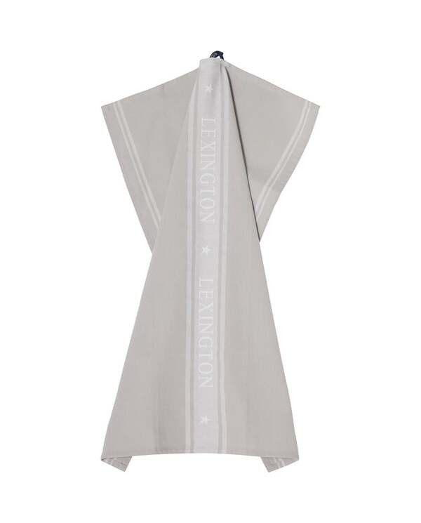 Icons Star kjøkkenhåndkle, bomullsjacuard Beige/White - Lexington