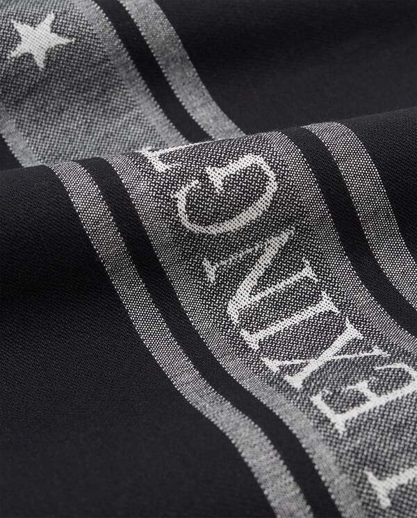 Icons Star kjøkkenhåndkle, bomullsjacuard Black/White - Lexington